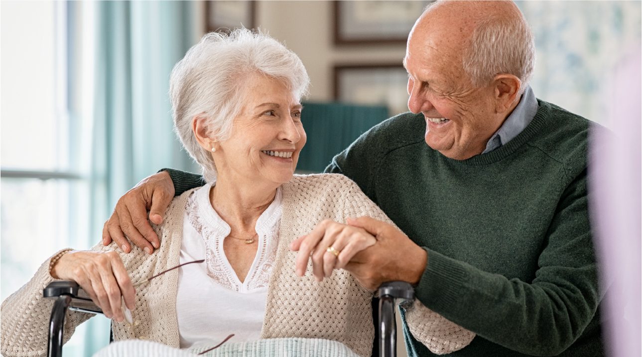 Couple discussing Medicaid planning